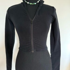 Black Zip-Up Jacket TNA XS pre-owned 
With free gifts .